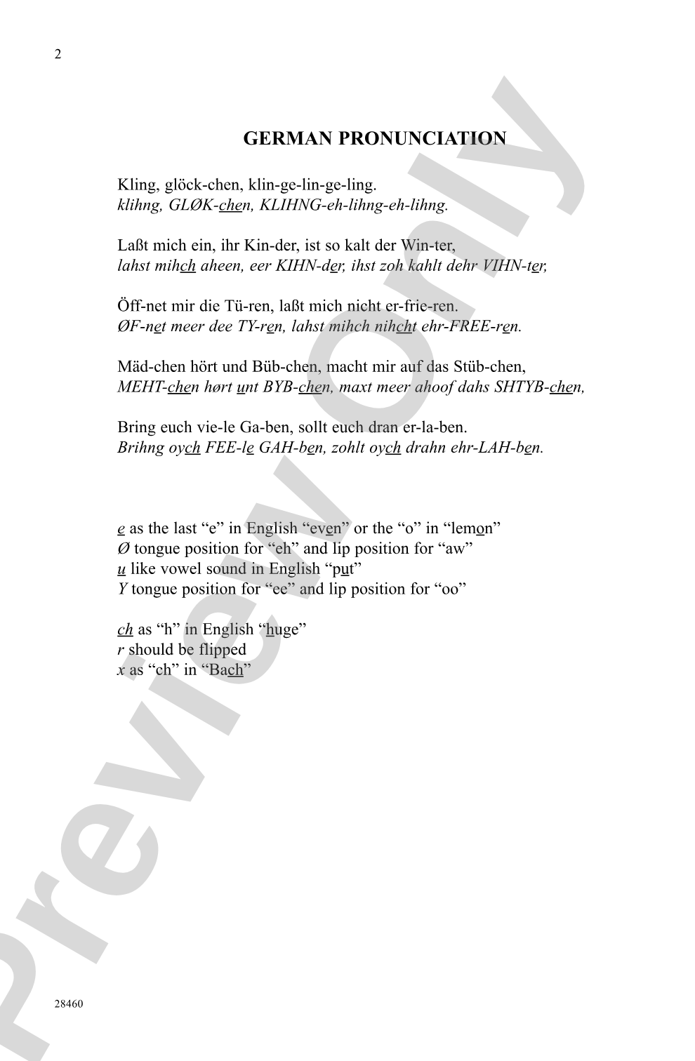 Kling, Glockchen (Ring, Little Bells): SSA Choral Octavo