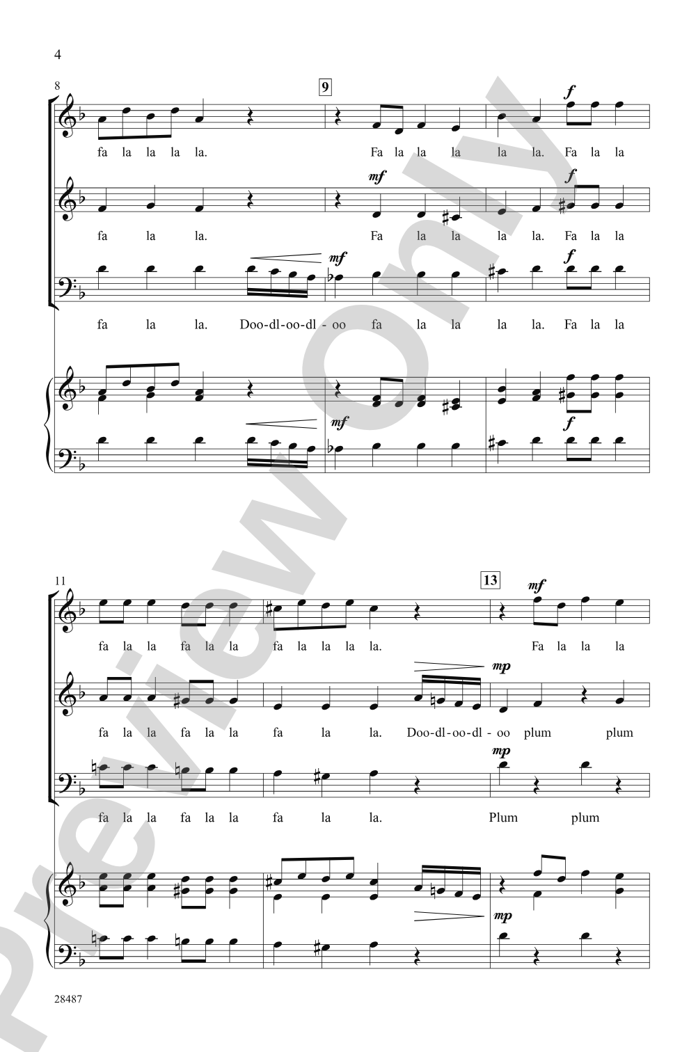 Dance of the Sugar-Plum Fairy (from <I>The Nutcracker Suite</I>): 3-Part Mixed, <I>a cappella</I> Choral Octavo