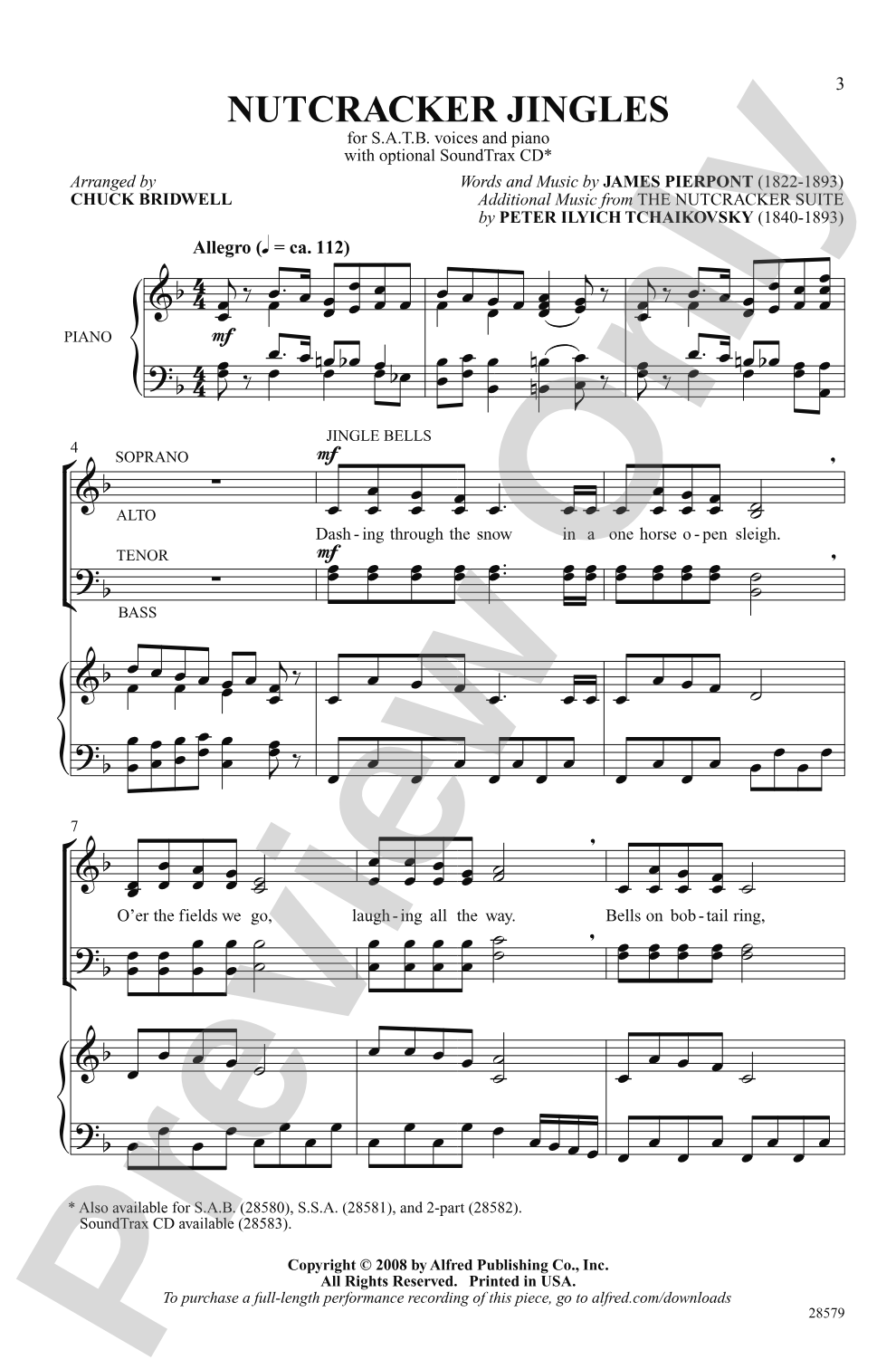 Nutcracker Jingles: SATB Choral Octavo