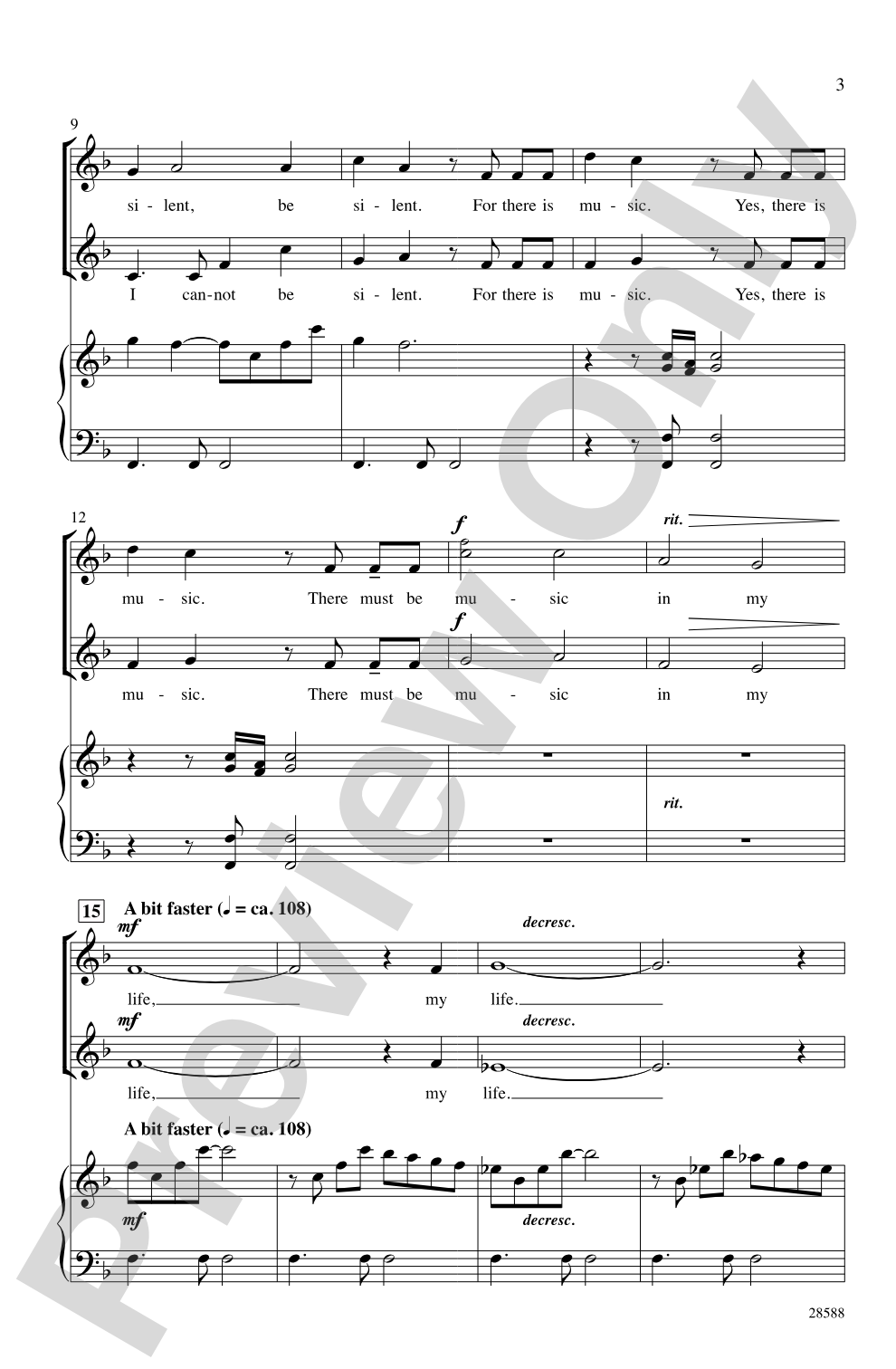 I Cannot Be Silent: 2-Part Choral Octavo