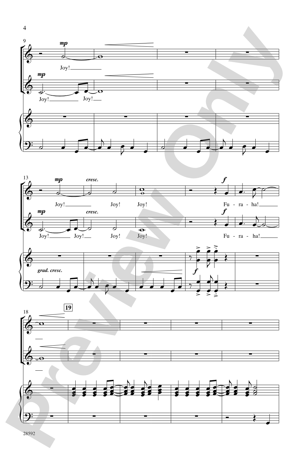 Furaha! (Joy! - Swahili): 2-Part Choral Octavo