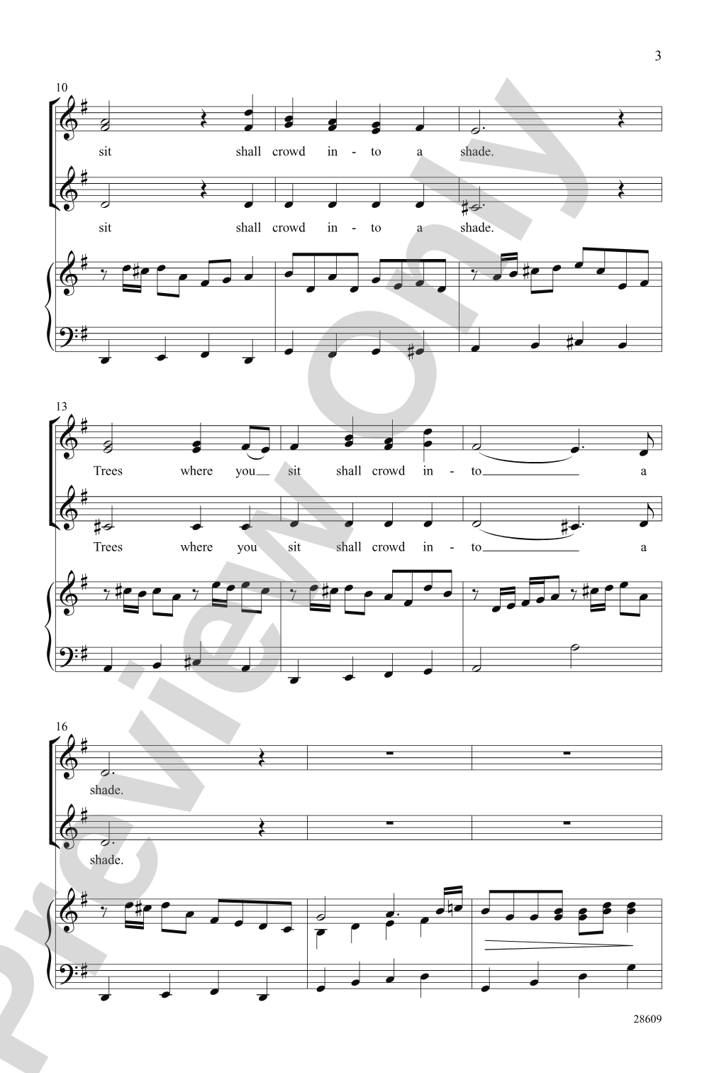 Where'er You Walk (from <i>Semele</i>): SSA Choral Octavo