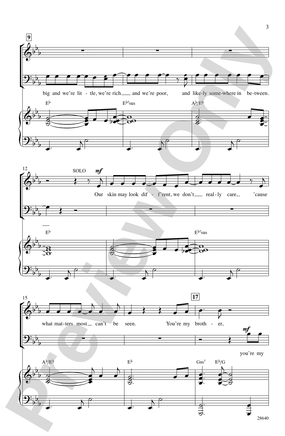 We're All Children of the World: 3-Part Mixed Choral Octavo