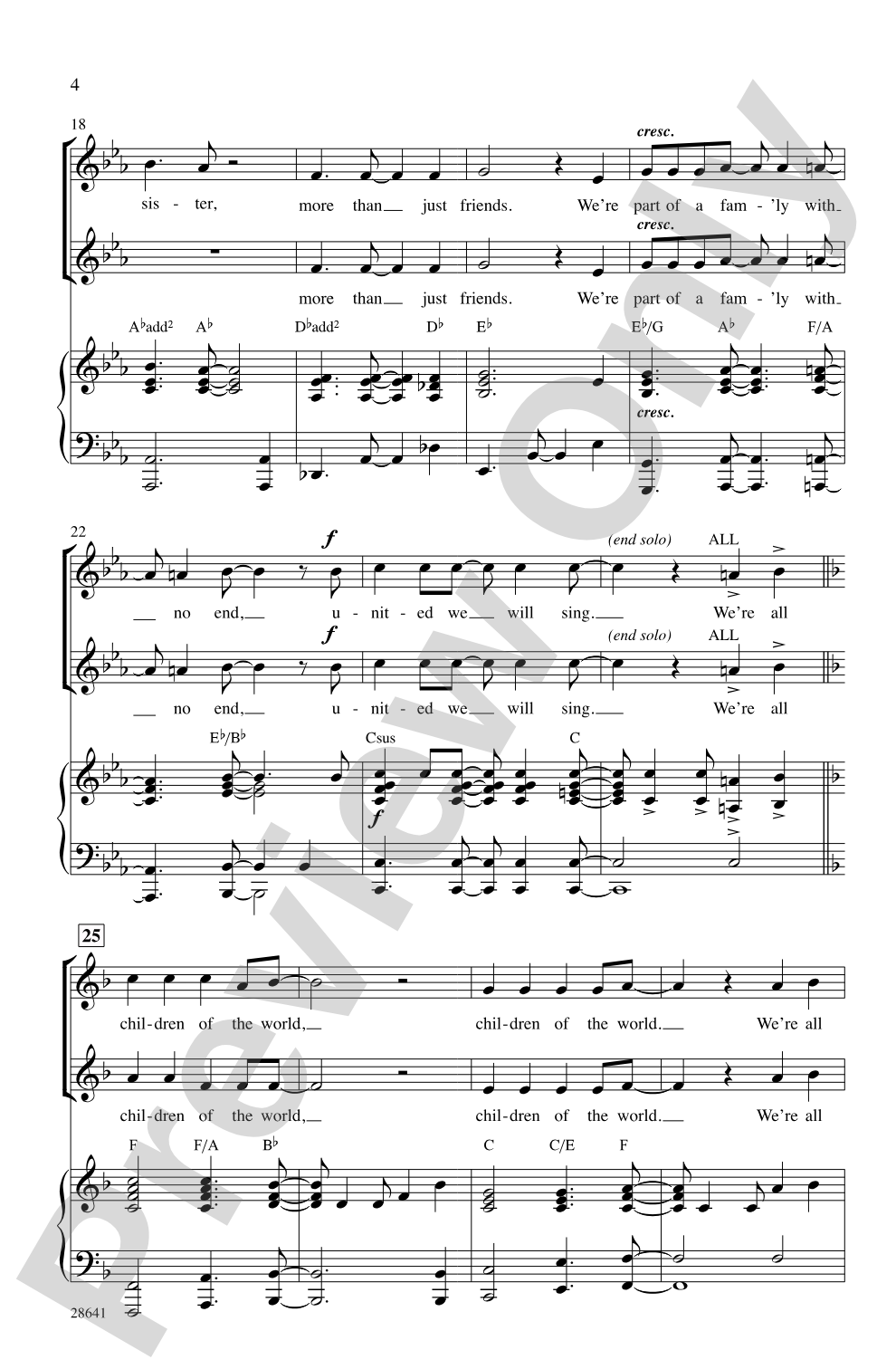 We're All Children of the World: 2-Part Choral Octavo