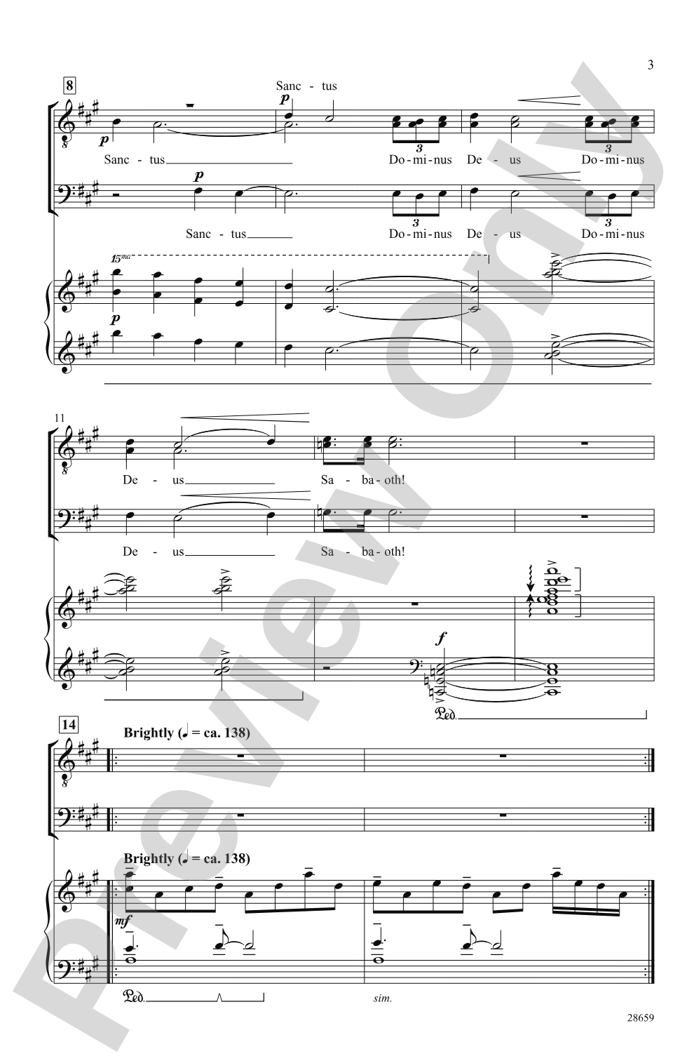Festival Sanctus: TTB Choral Octavo