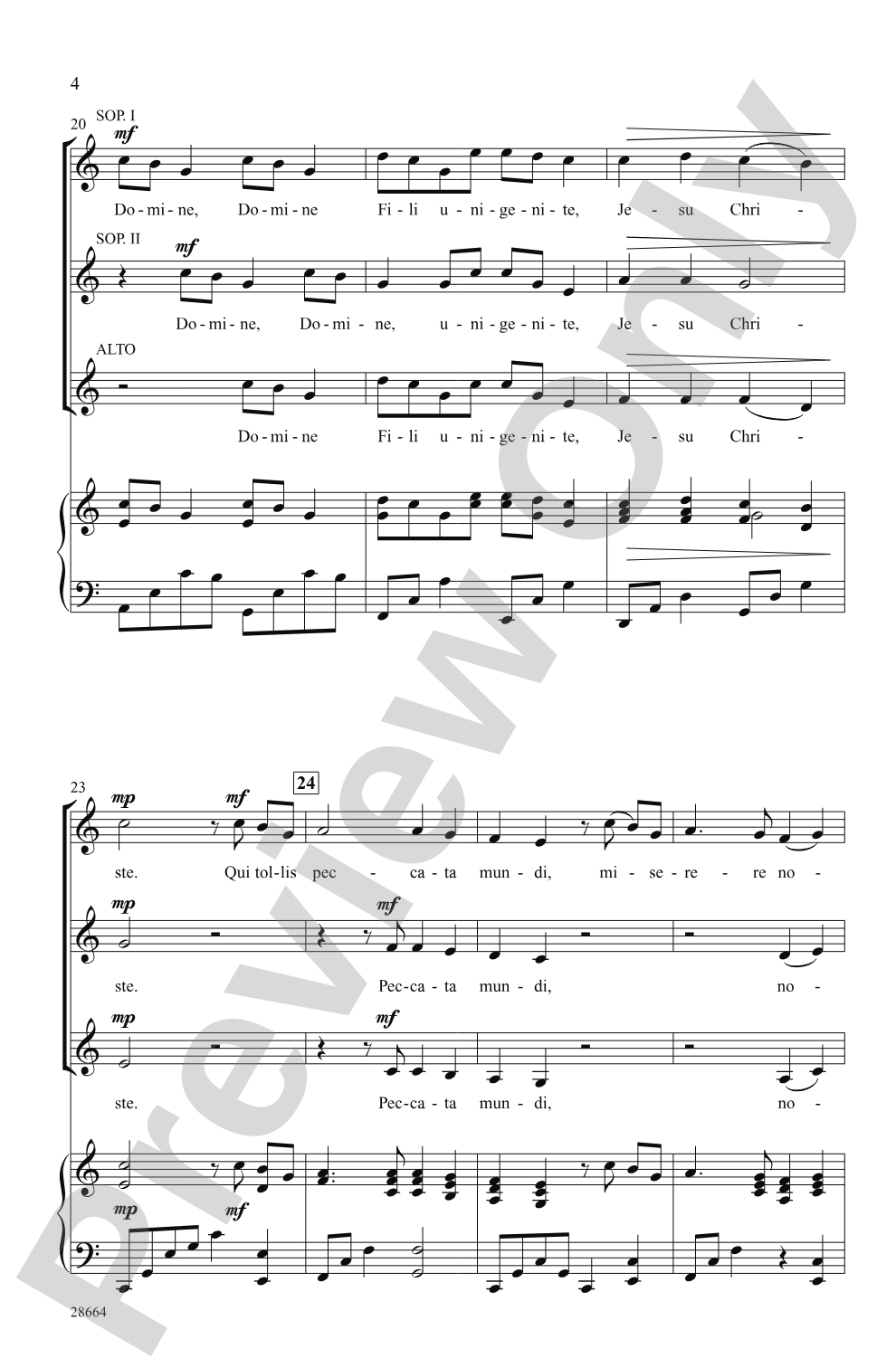 Domine Deus: SSA Choral Octavo