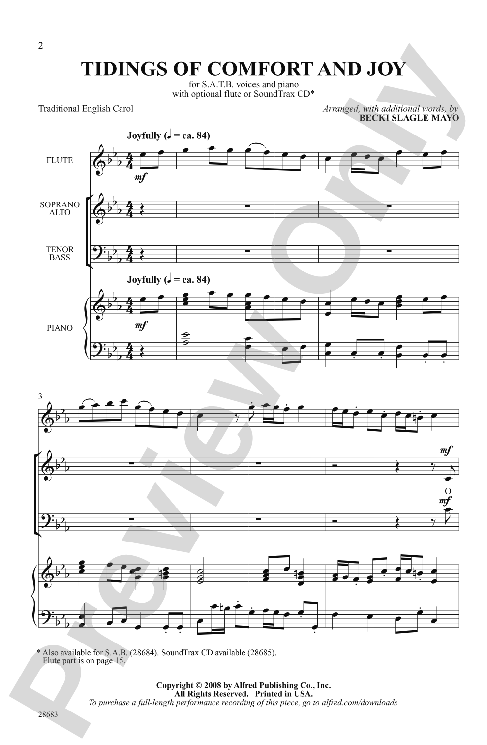 Tidings of Comfort and Joy: SATB Choral Octavo