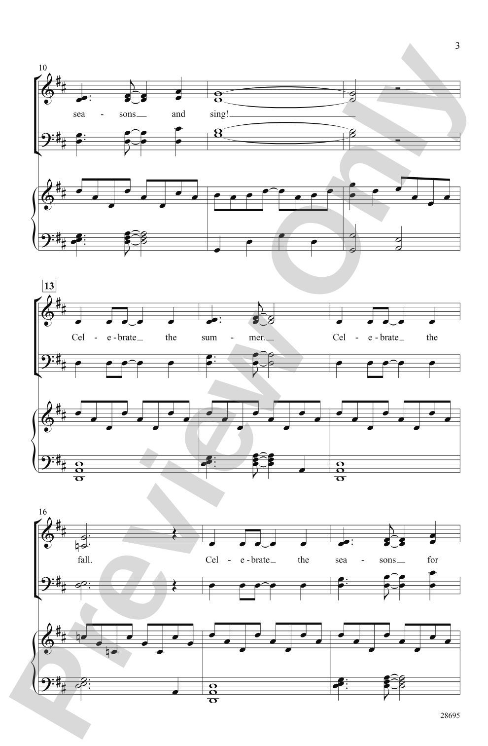 Celebrate the Seasons: SATB Choral Octavo