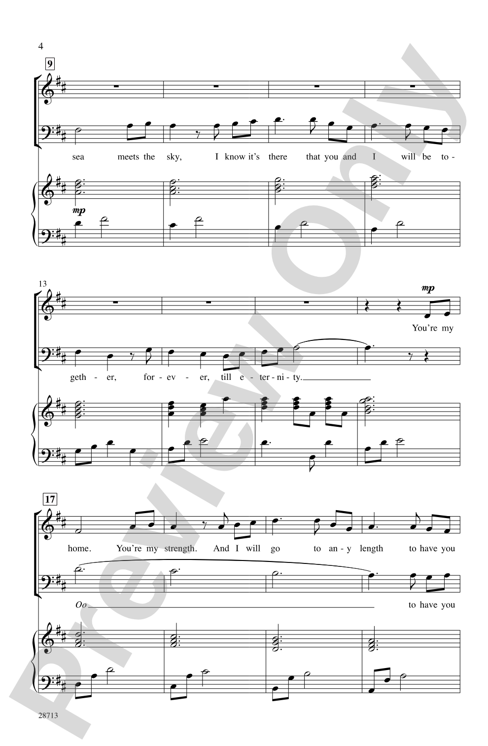 Where the Sea Meets the Sky: SATB Choral Octavo