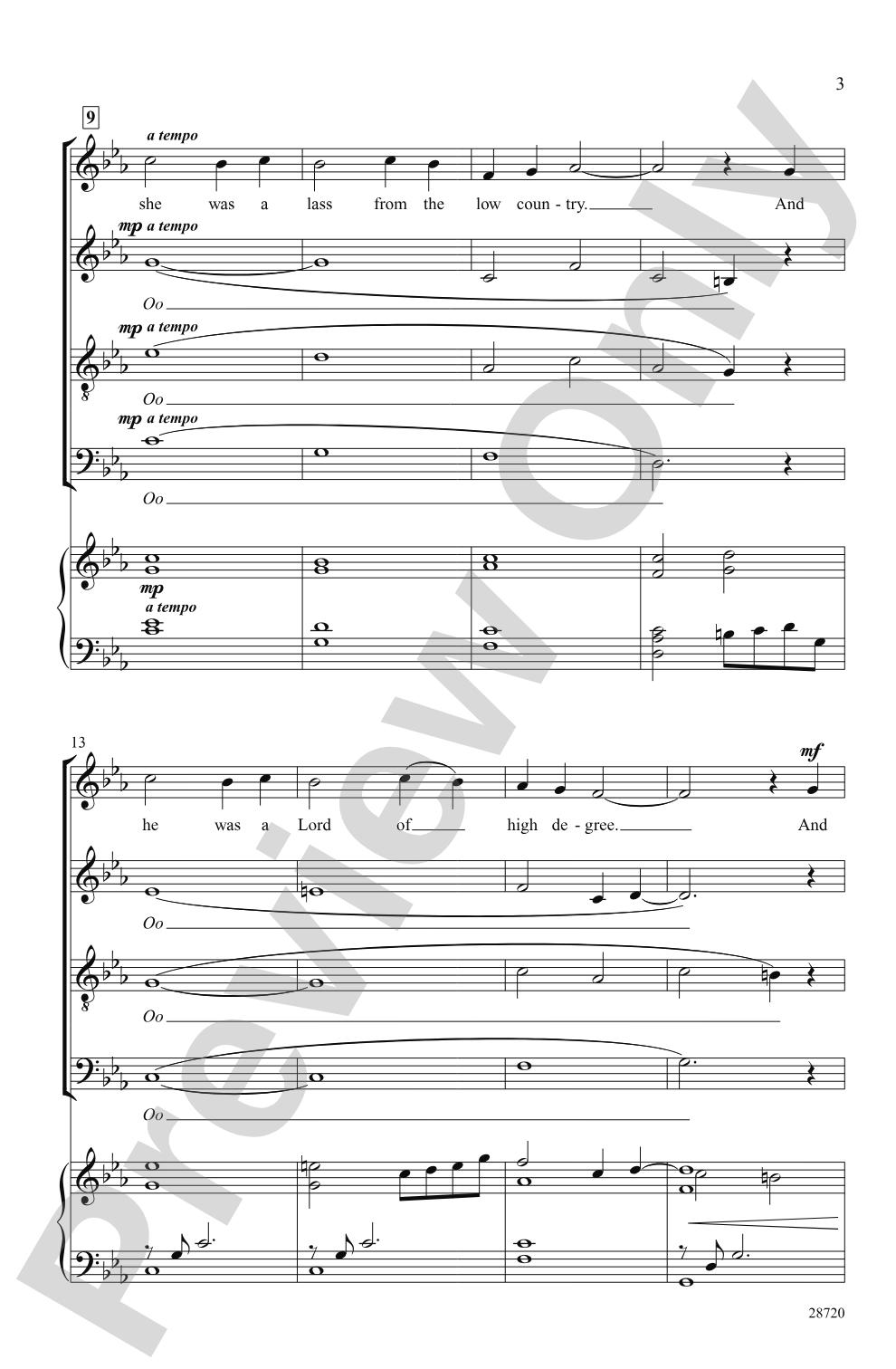 The Lass from the Low Country: SATB Choral Octavo