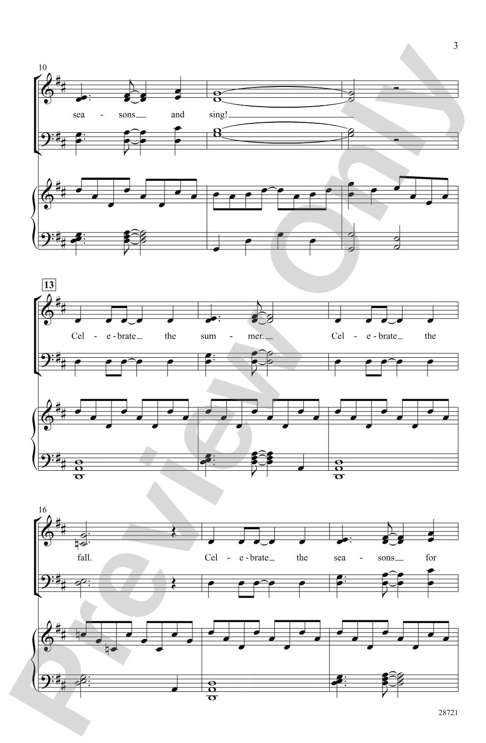 Seasons (A Choral Song Cycle): SATB Choral Octavo