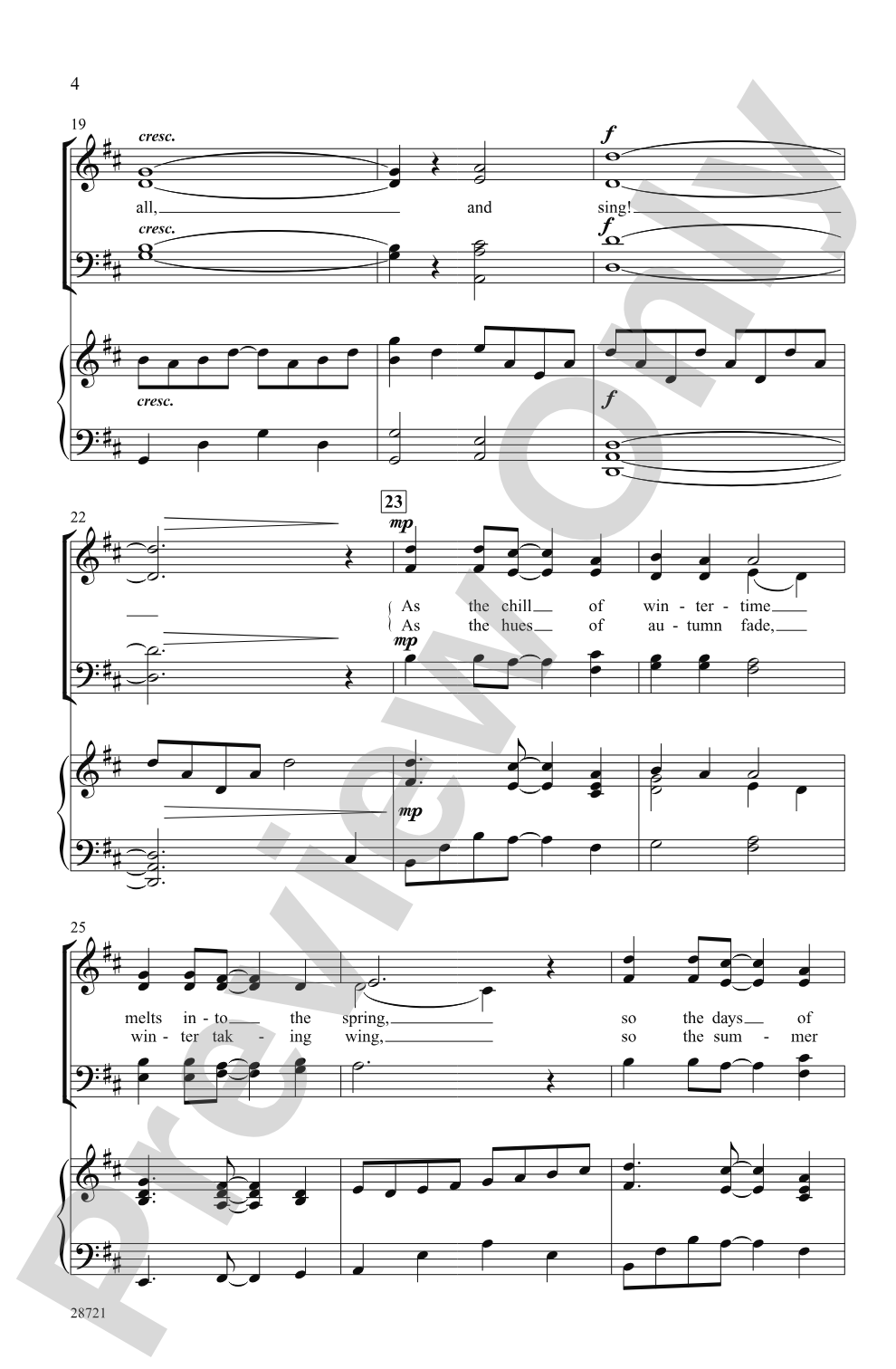 Seasons (A Choral Song Cycle): SATB Choral Octavo