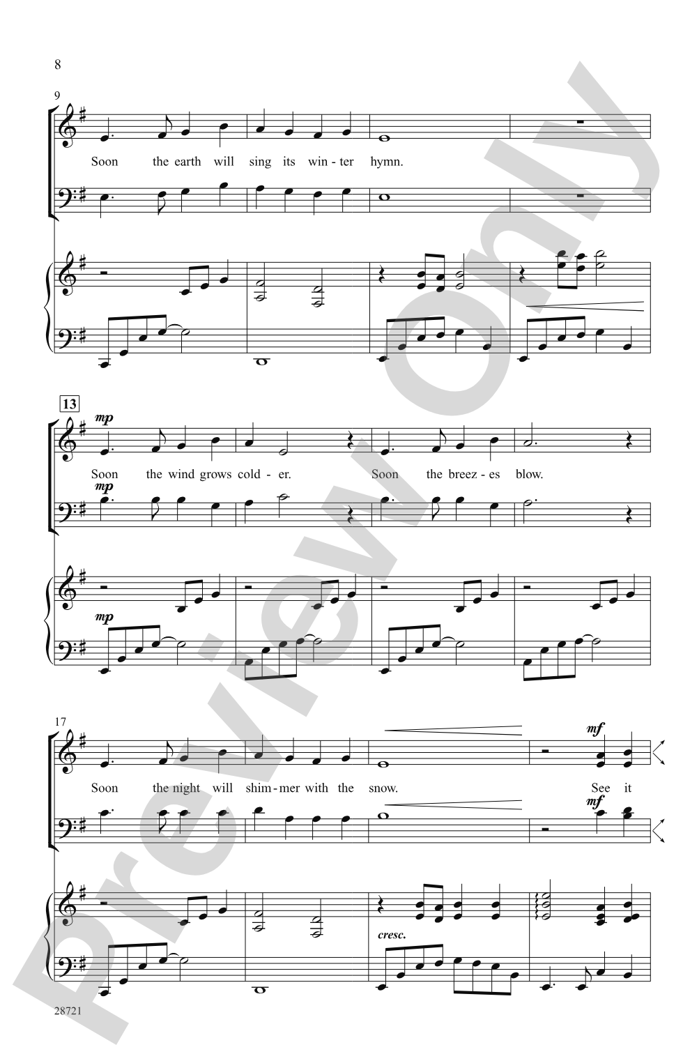 Seasons (A Choral Song Cycle): SATB Choral Octavo