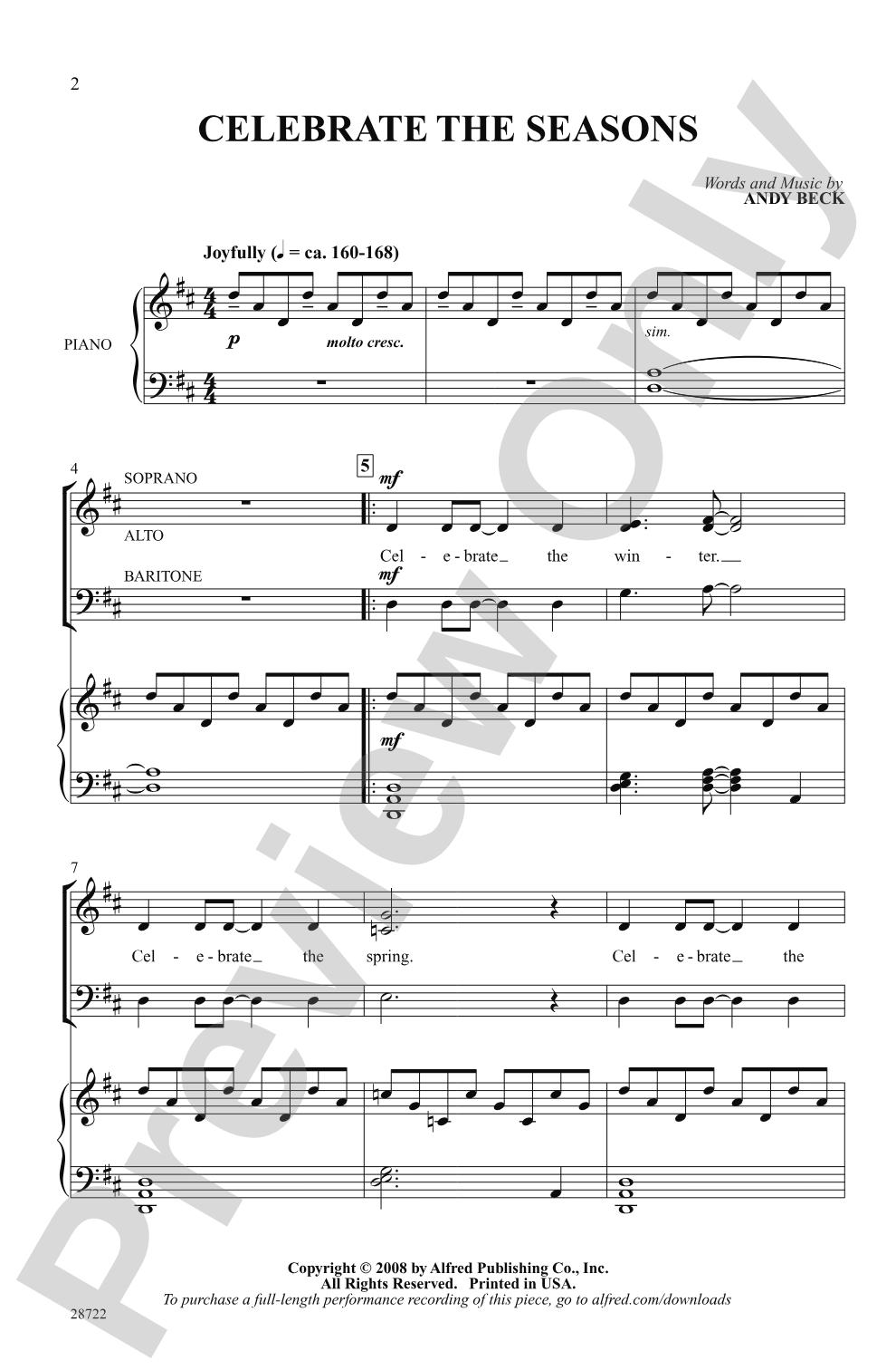 Seasons (A Choral Song Cycle): SAB Choral Octavo