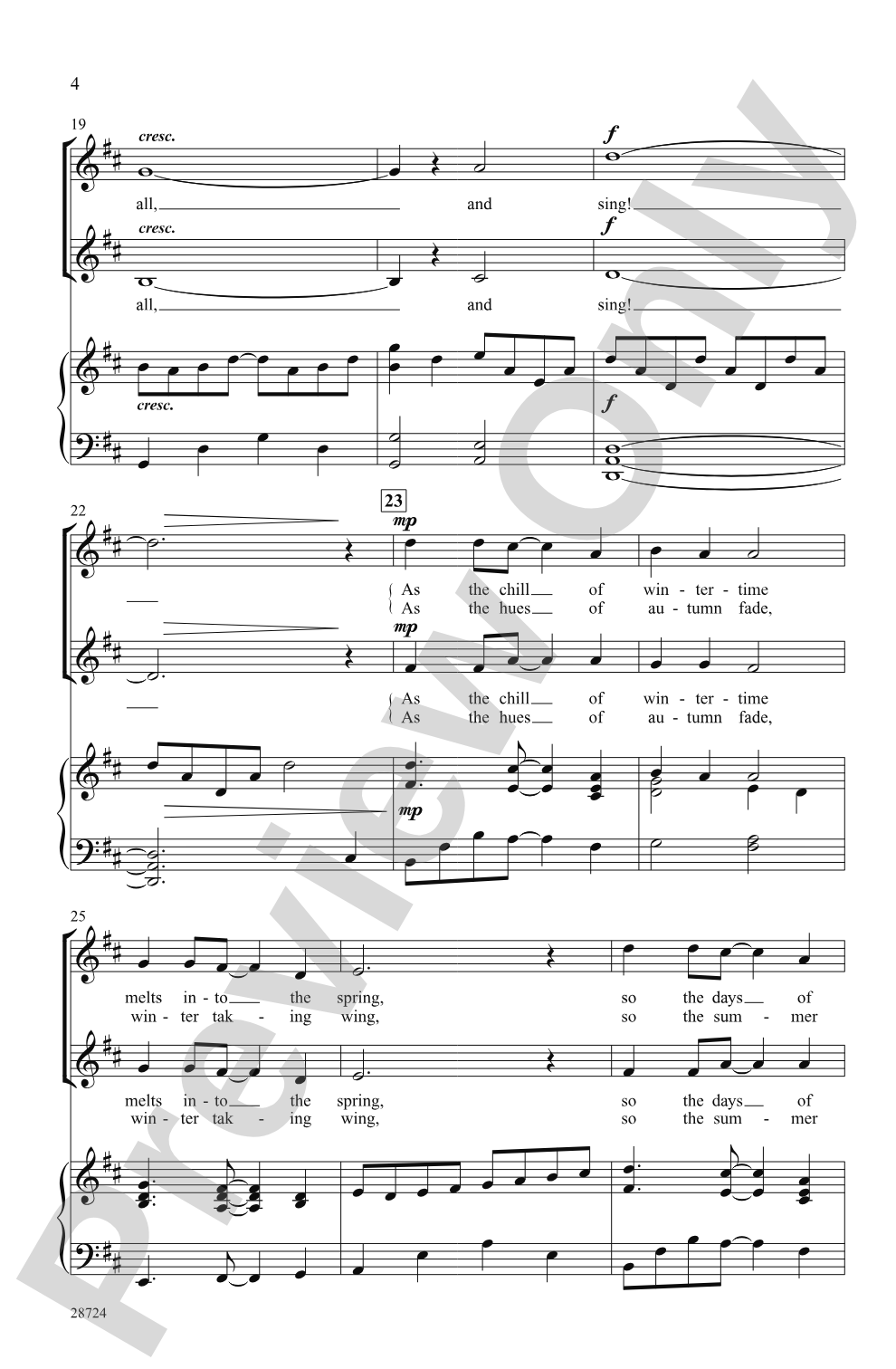 Seasons (A Choral Song Cycle): 2-Part Choral Octavo