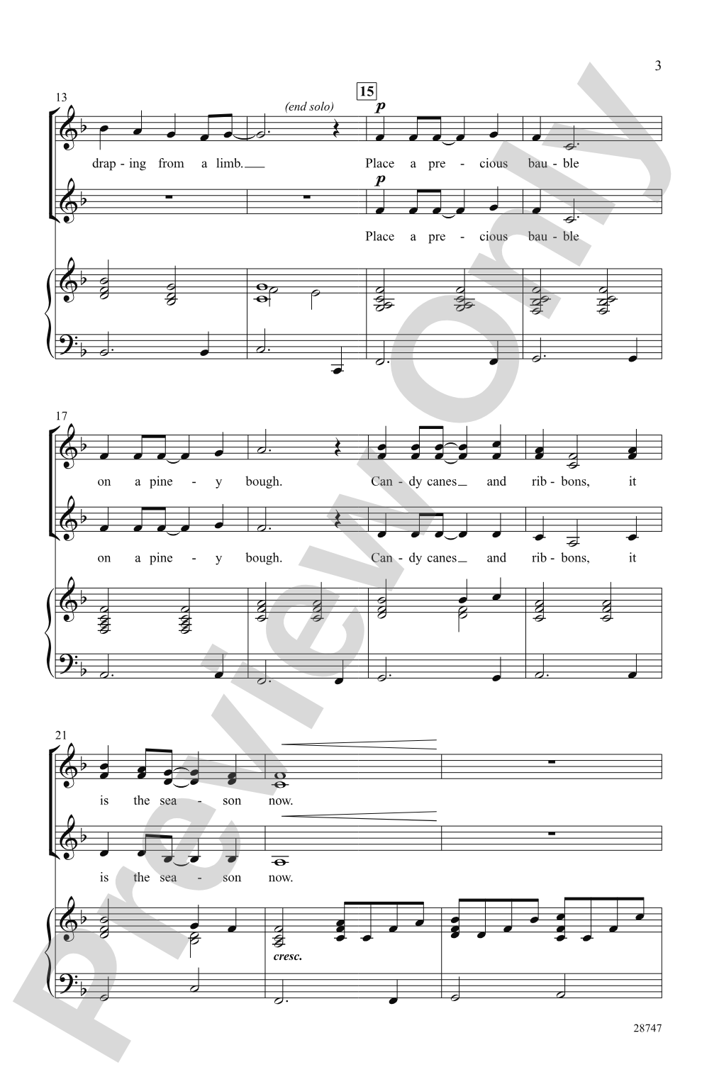 Light the Lights: SSA Choral Octavo
