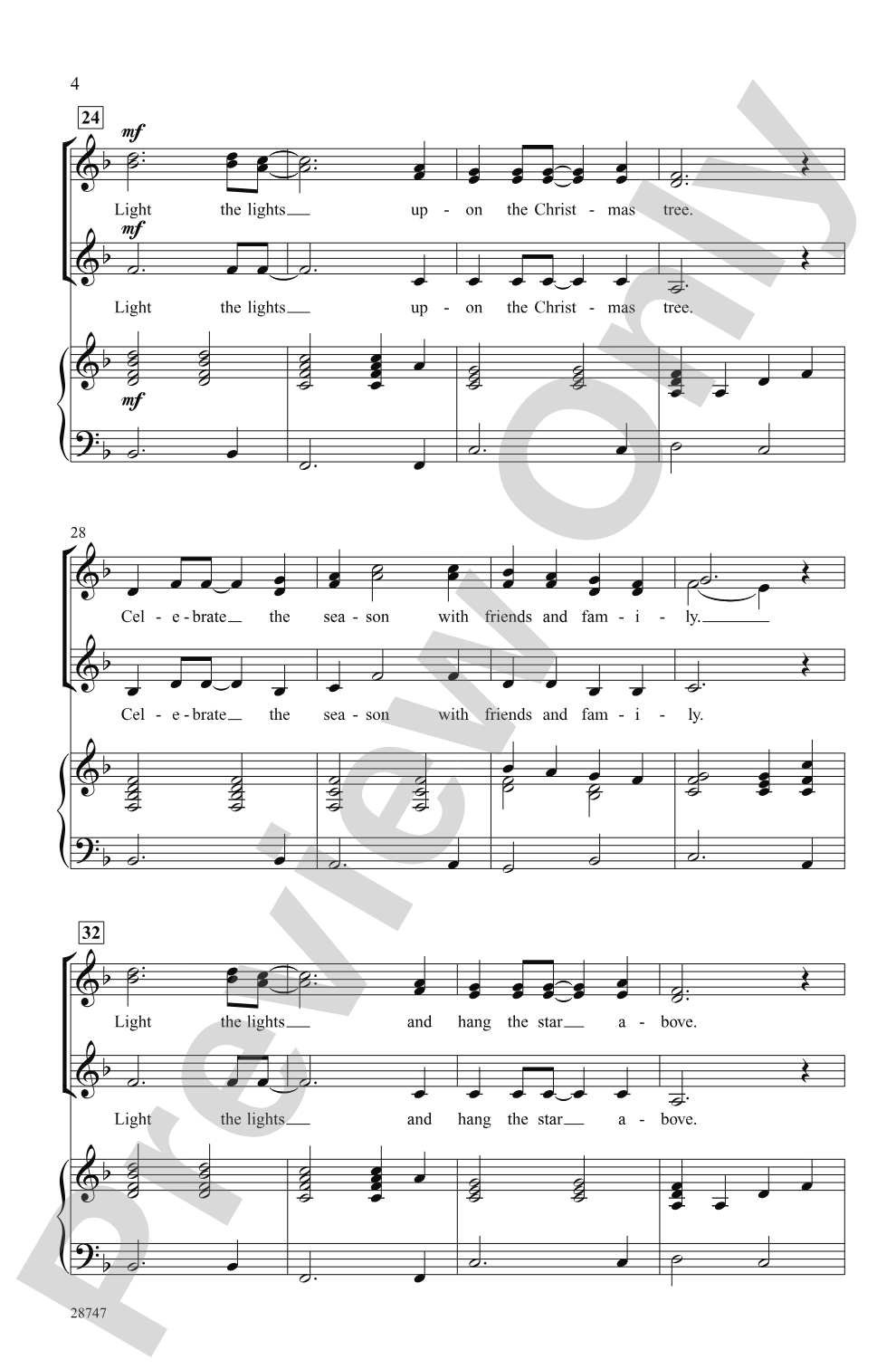 Light the Lights: SSA Choral Octavo