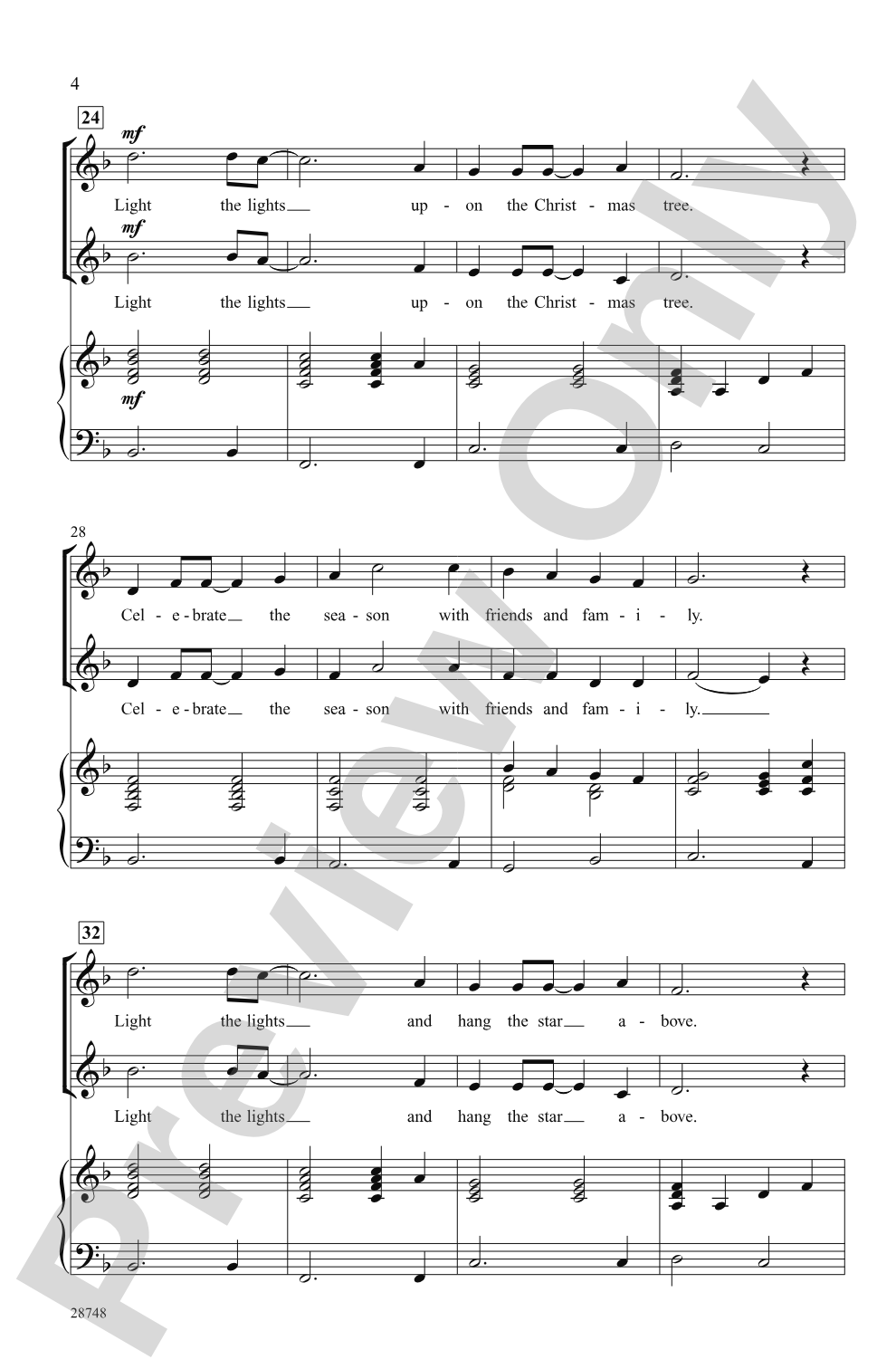 Light the Lights: 2-Part Choral Octavo