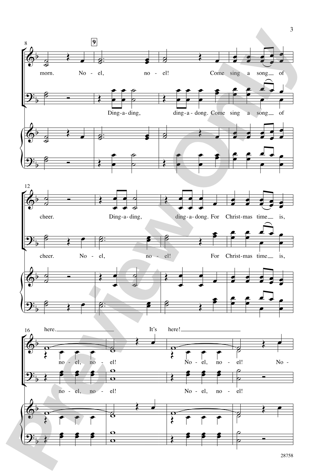 Noel, Noel!: SATB, <i>a cappella</i> Choral Octavo