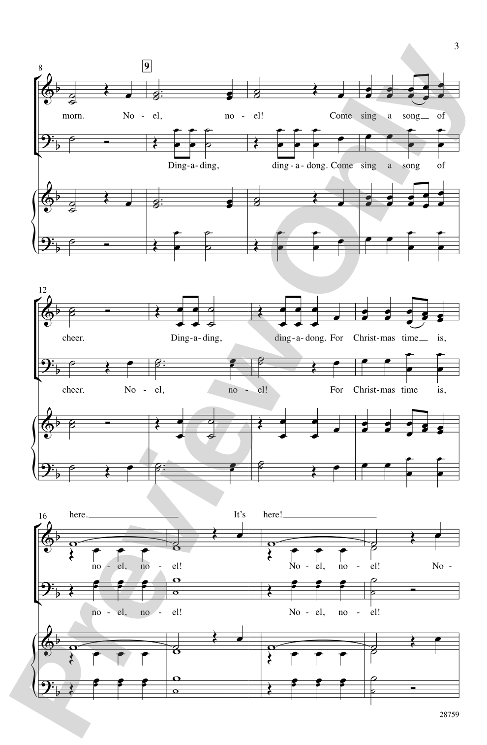 Noel, Noel!: SAB / 3-Part Mixed, <i>a cappella</i> Choral Octavo