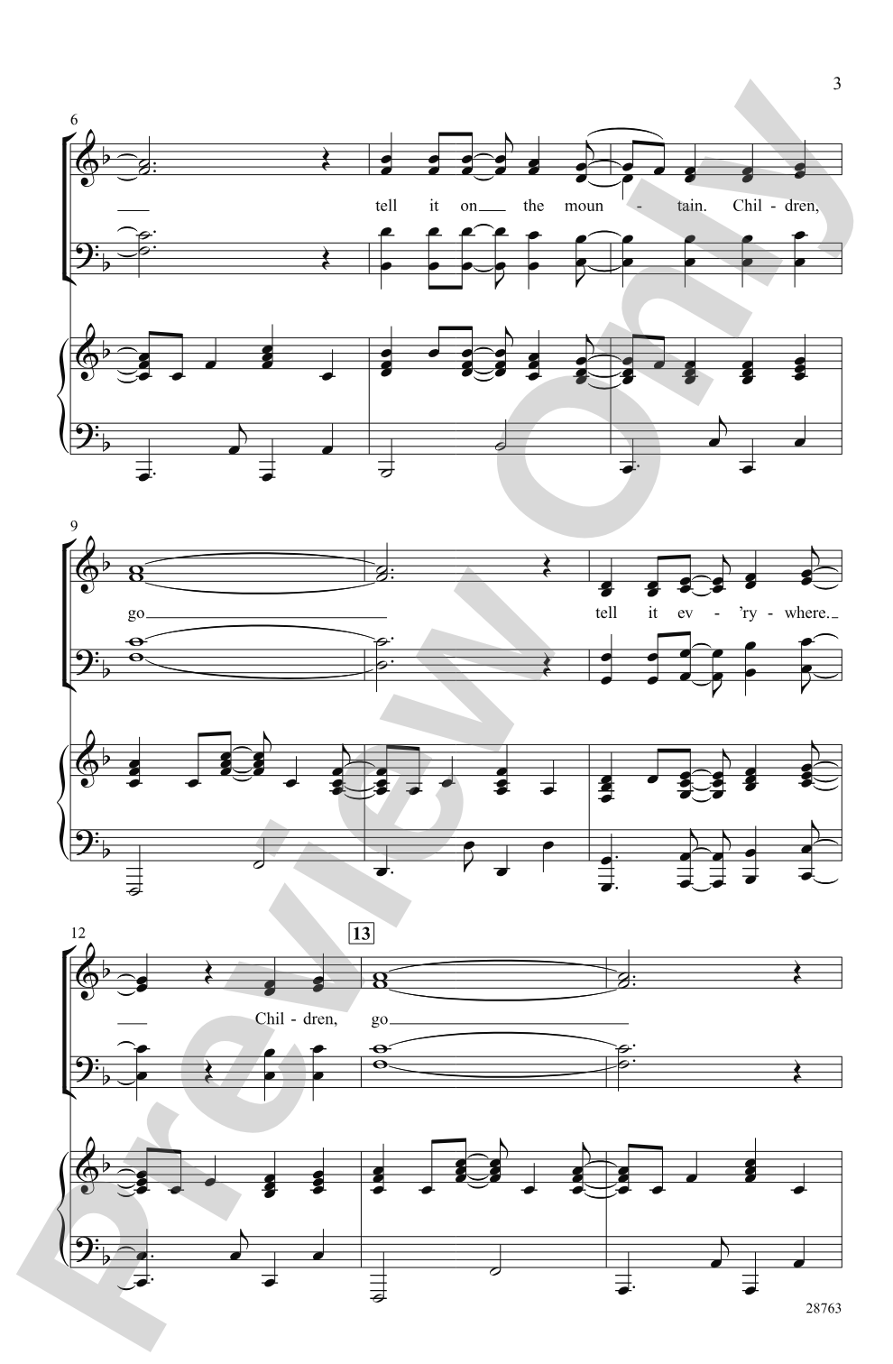 Children, Go Tell It!: SATB Choral Octavo