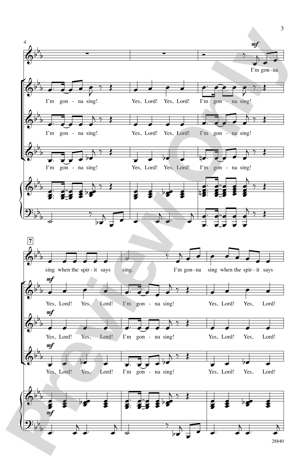 Singin' in the Spirit: SSA Choral Octavo
