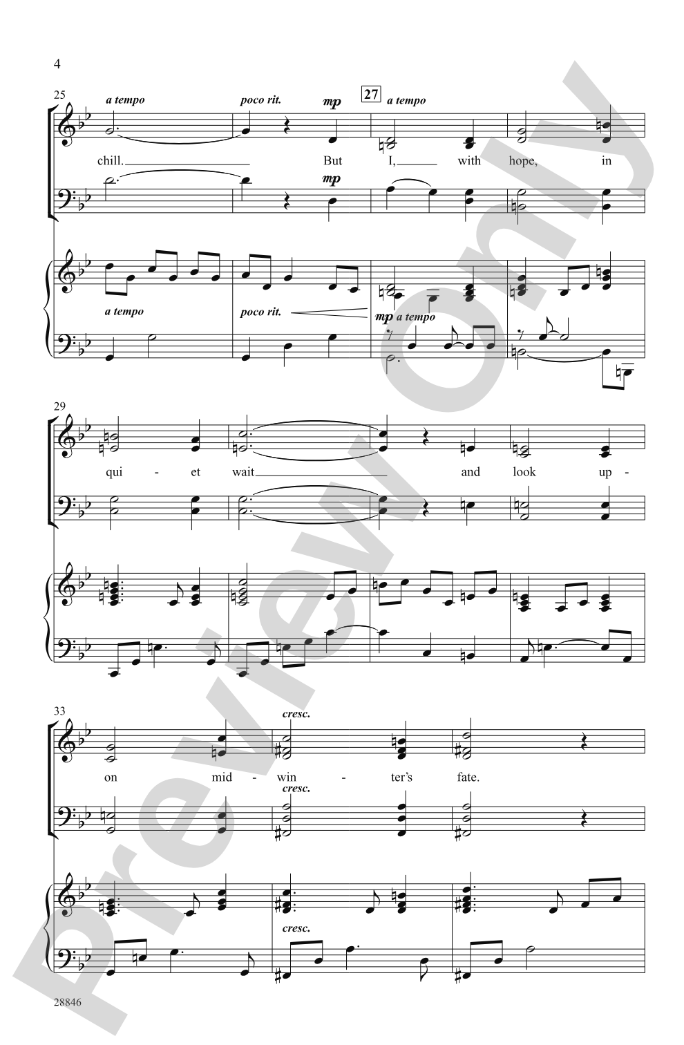 Midwinter's Chill: SATB Choral Octavo
