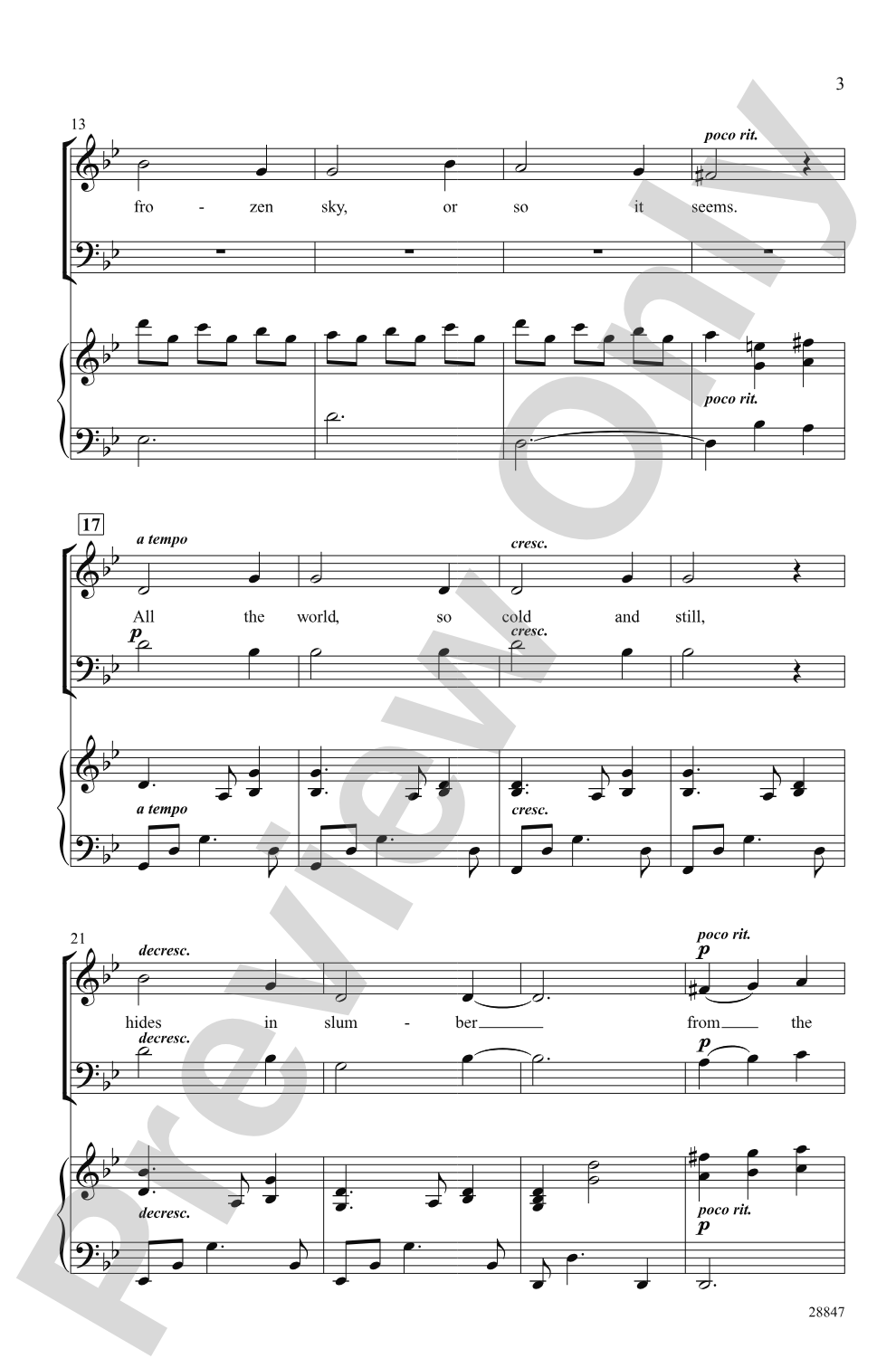 Midwinter's Chill: SSAB Choral Octavo