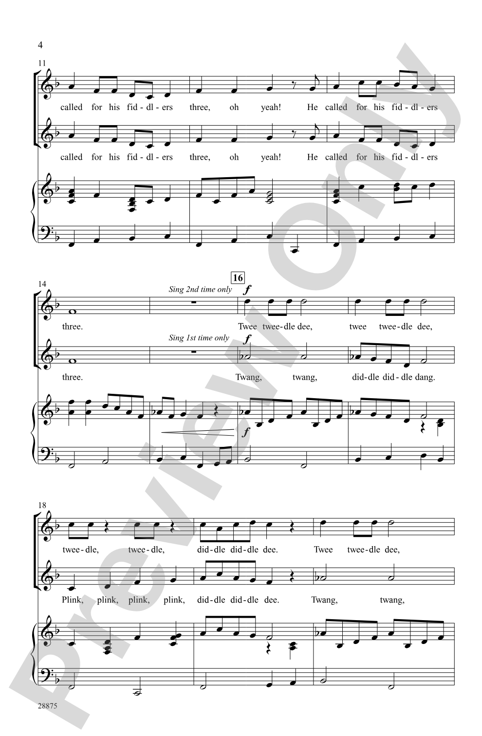 Old King Cole: 2-Part Choral Octavo