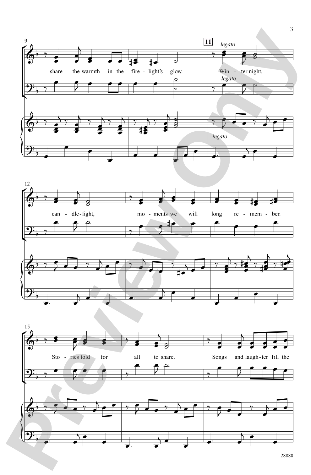 Hanukkah Night: 3-Part Mixed Choral Octavo