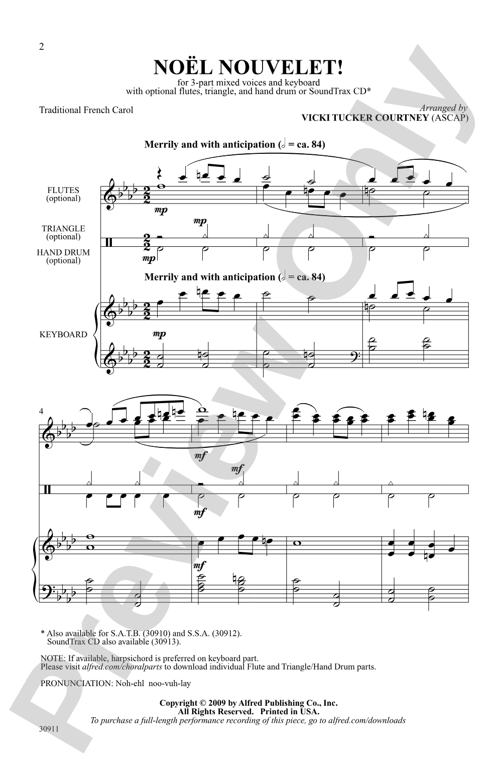 Noel Nouvelet!: 3-Part Mixed Choral Octavo | Vicki Tucker Courtney