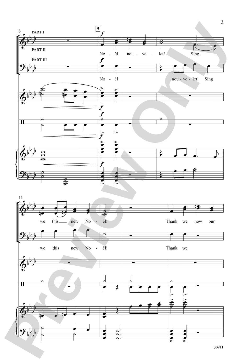 Noel Nouvelet!: 3-Part Mixed Choral Octavo