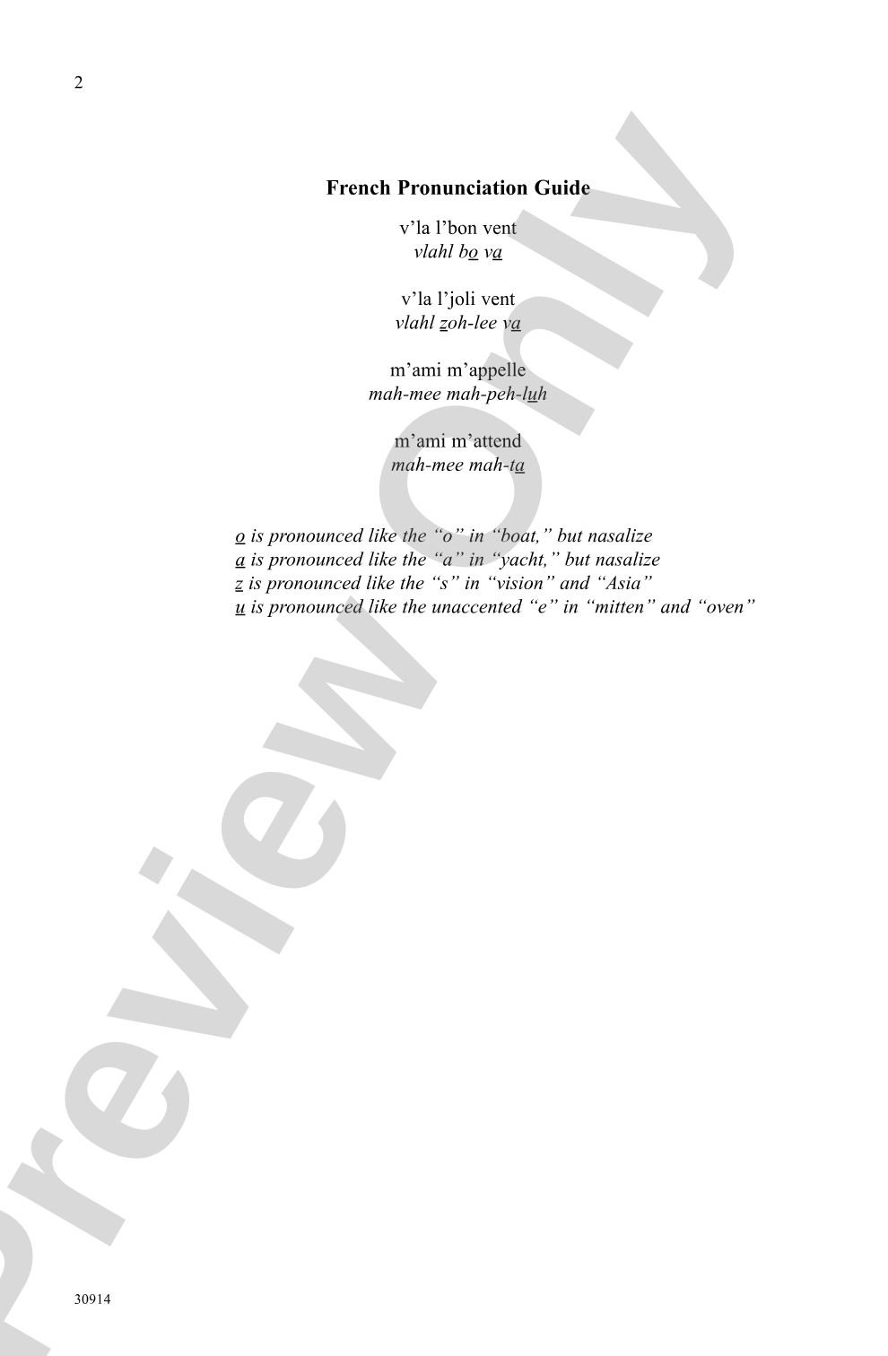 V'la l'Bon Vent (Go, Good Wind): 2-Part Choral Octavo