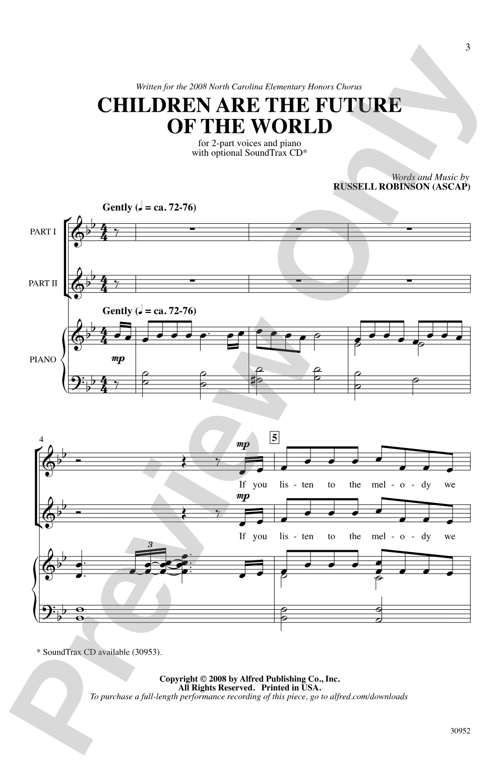 Children Are the Future of the World: 2-Part Choral Octavo