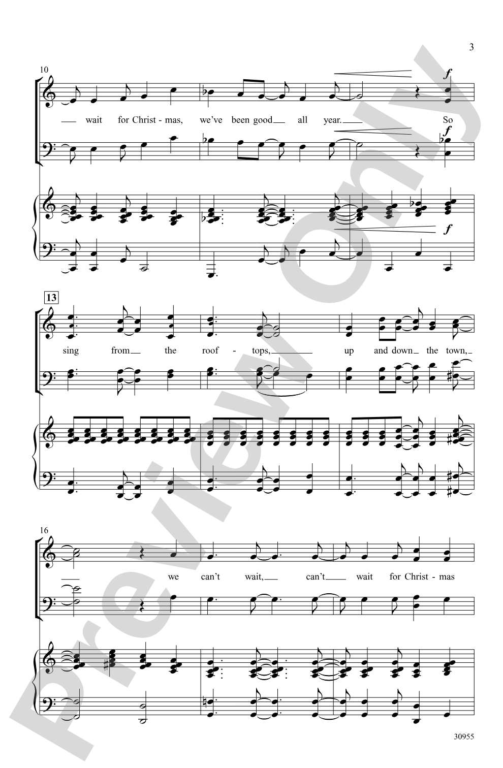 Can't Wait for Christmas: SATB Choral Octavo