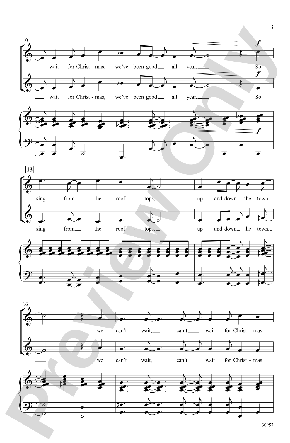 Can't Wait for Christmas: 2-Part Choral Octavo