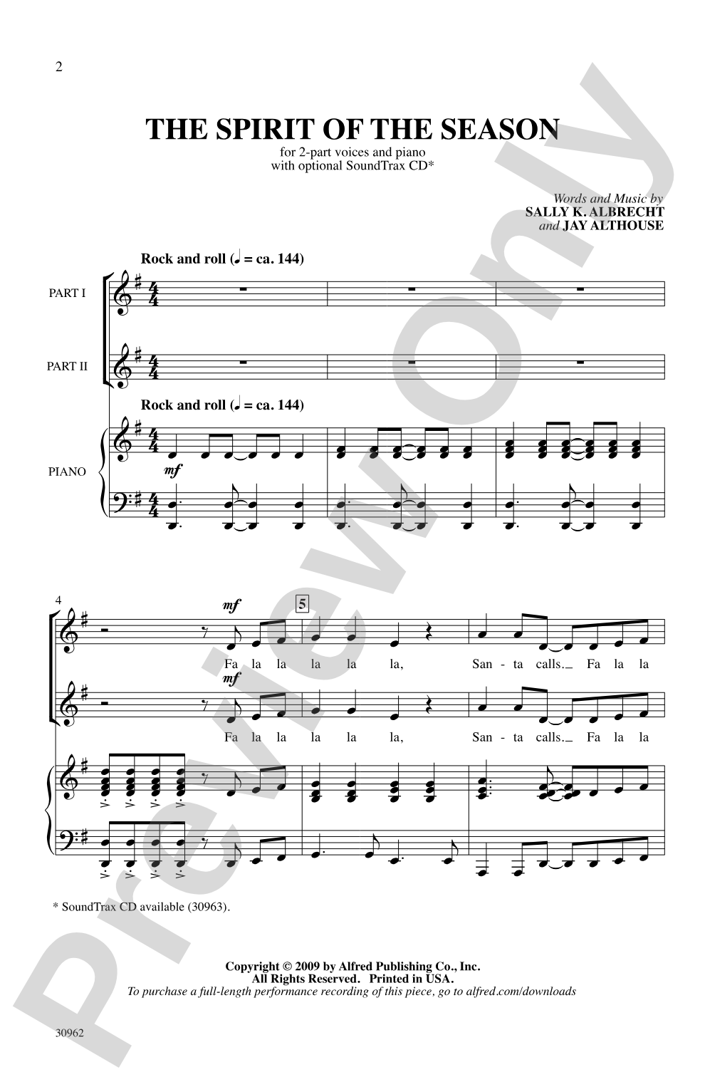 The Spirit of the Season: 2-Part Choral Octavo