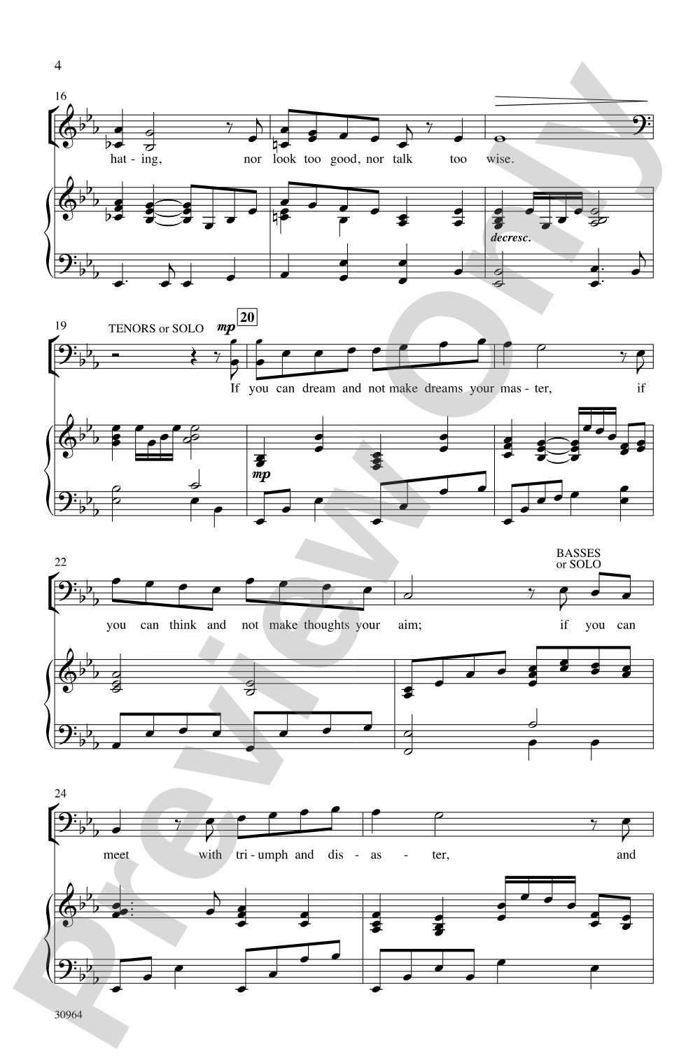 If: SATB Choral Octavo