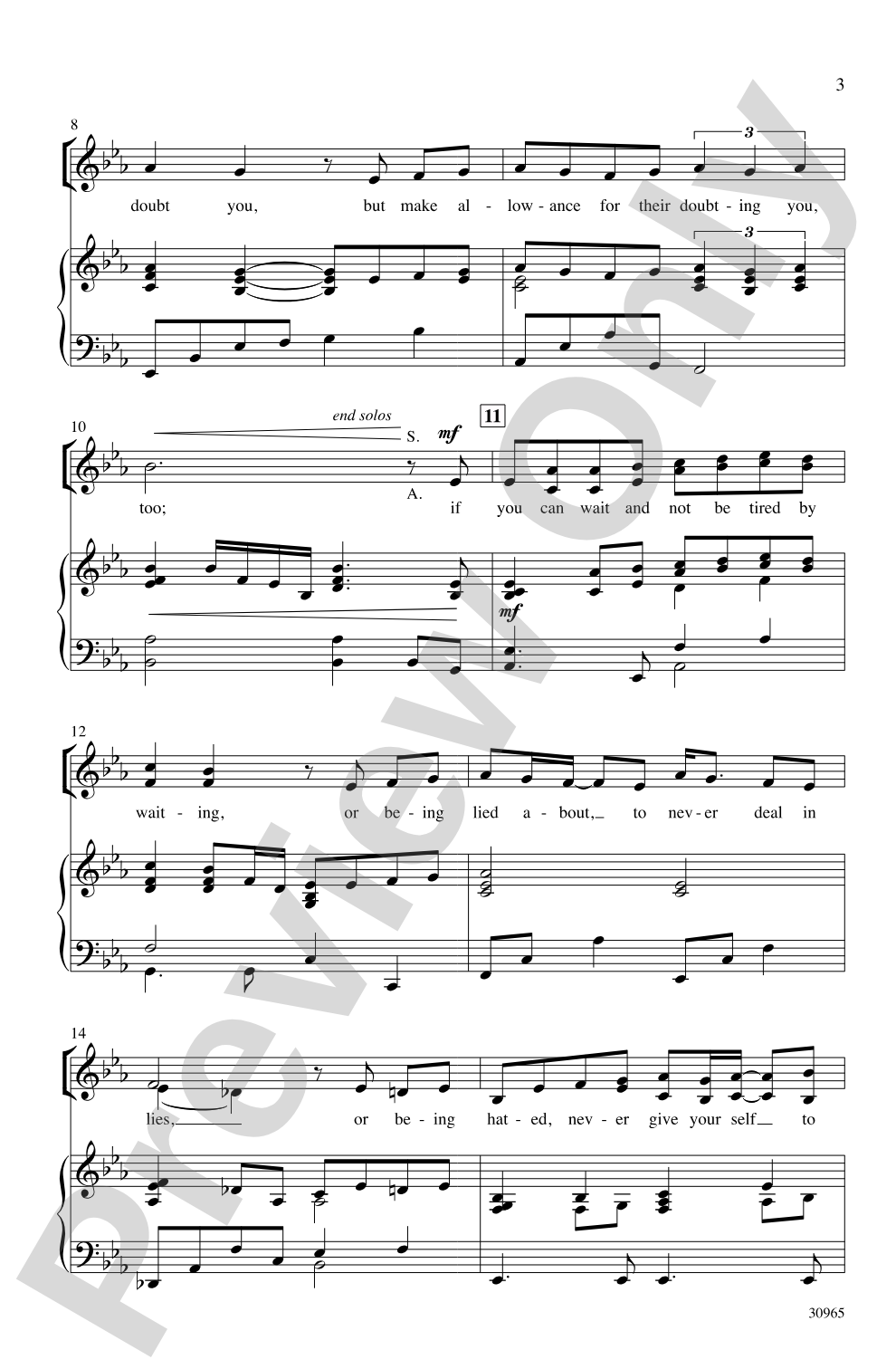 If: SAB Choral Octavo