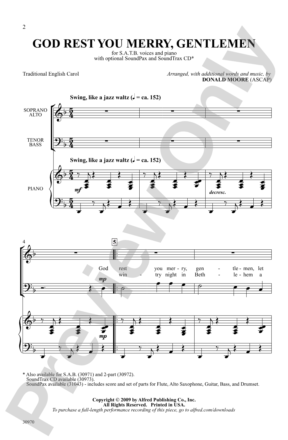 God Rest You Merry, Gentlemen: SATB Choral Octavo