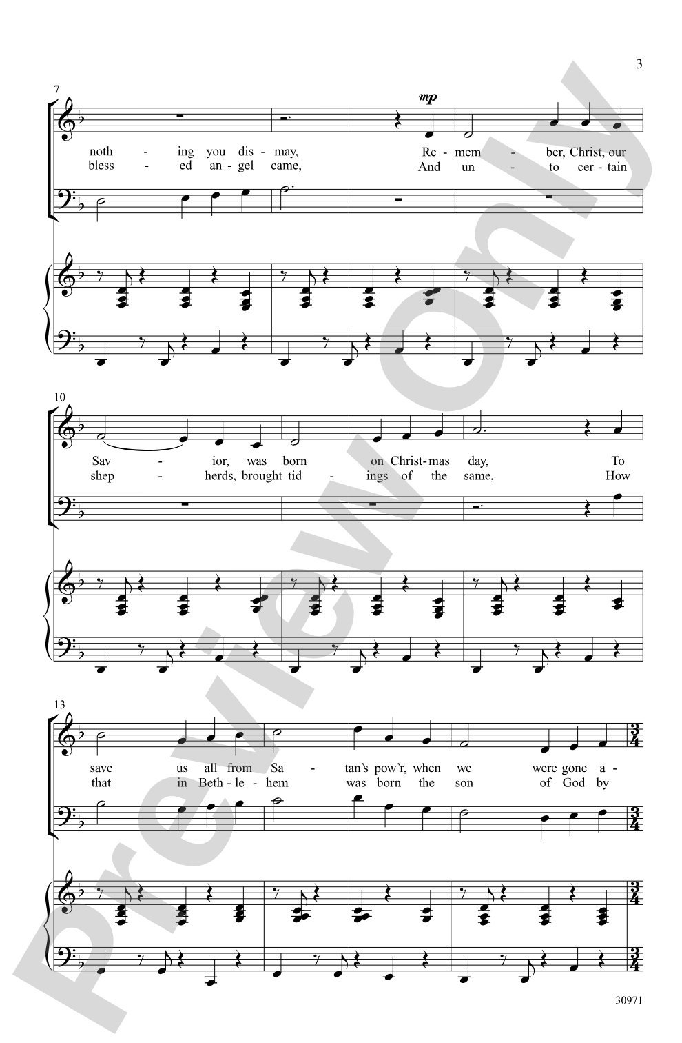 God Rest You Merry, Gentlemen: SAB Choral Octavo