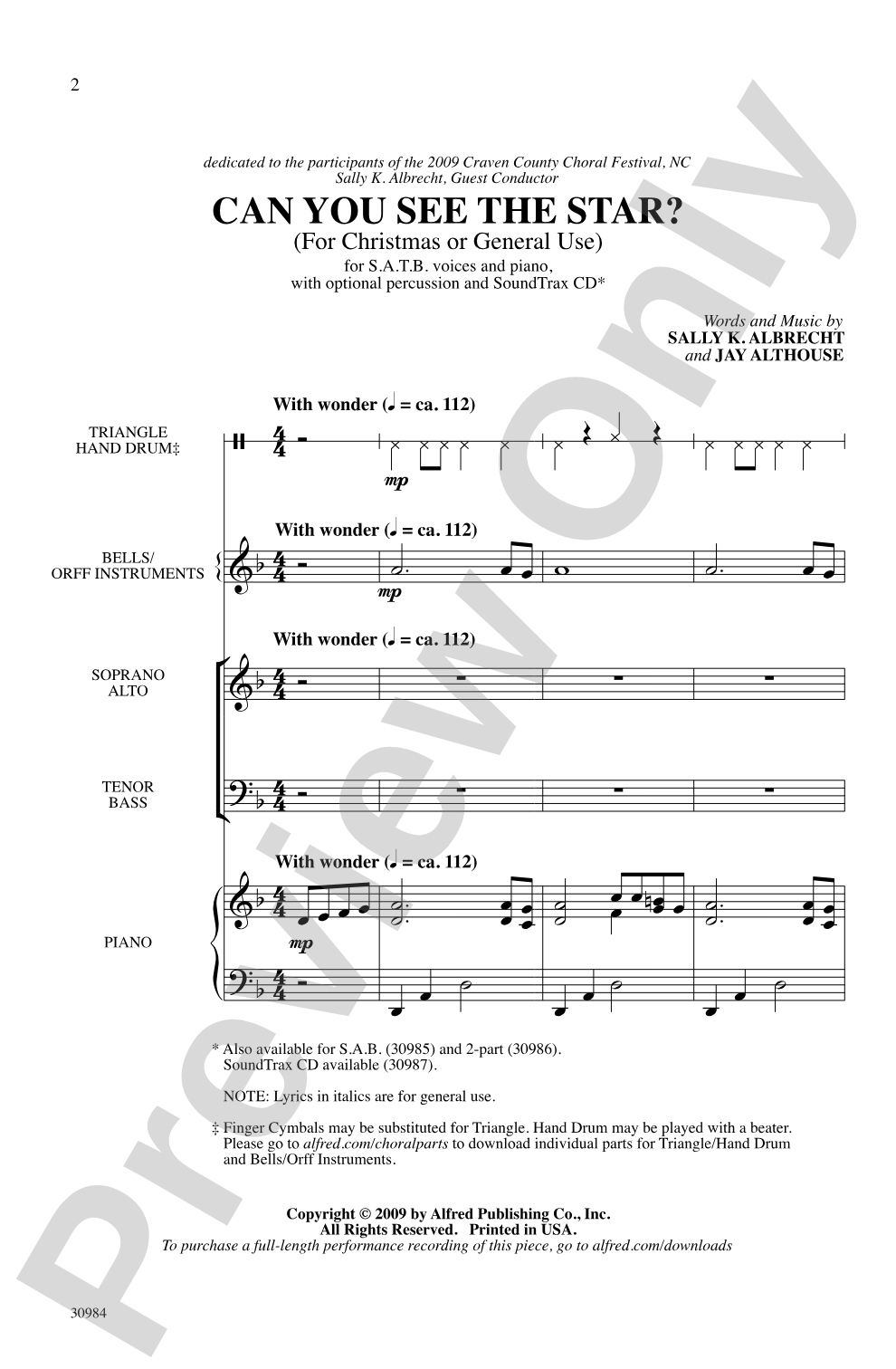 Can You See the Star?: SATB Choral Octavo