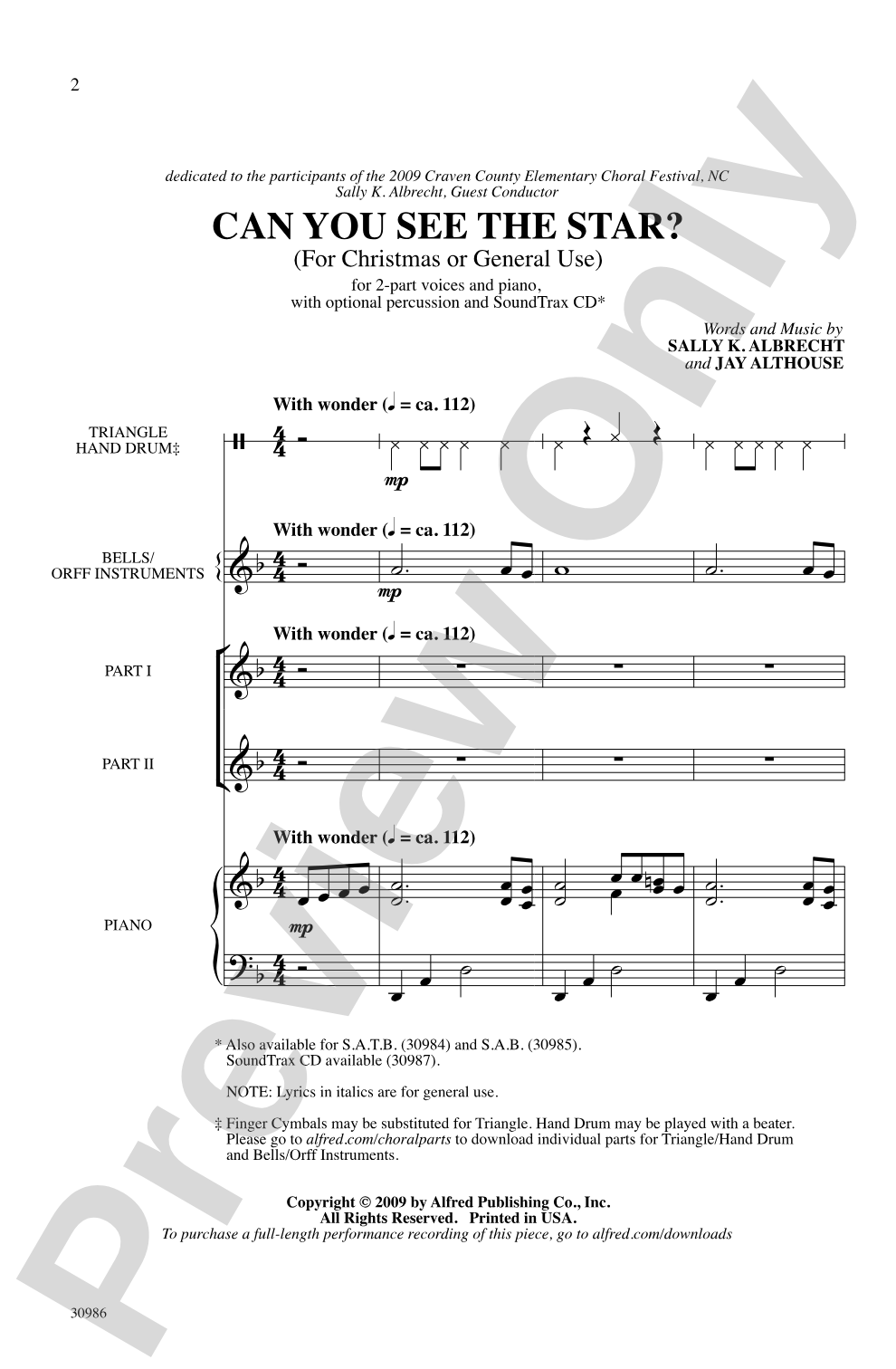 Can You See the Star?: 2-Part Choral Octavo
