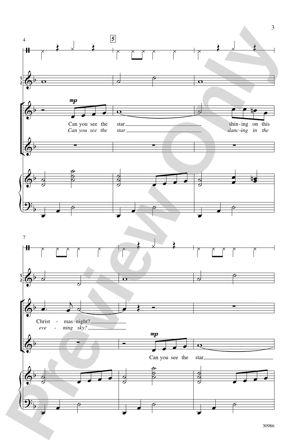 Can You See the Star?: 2-Part Choral Octavo