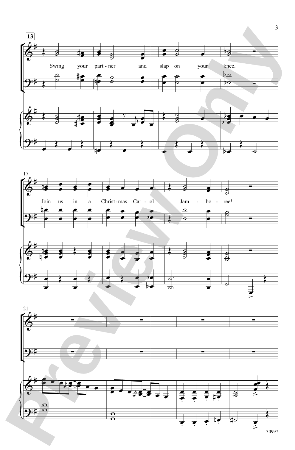 Christmas Carol Jamboree (A Holiday Hoedown): SATB Choral Octavo