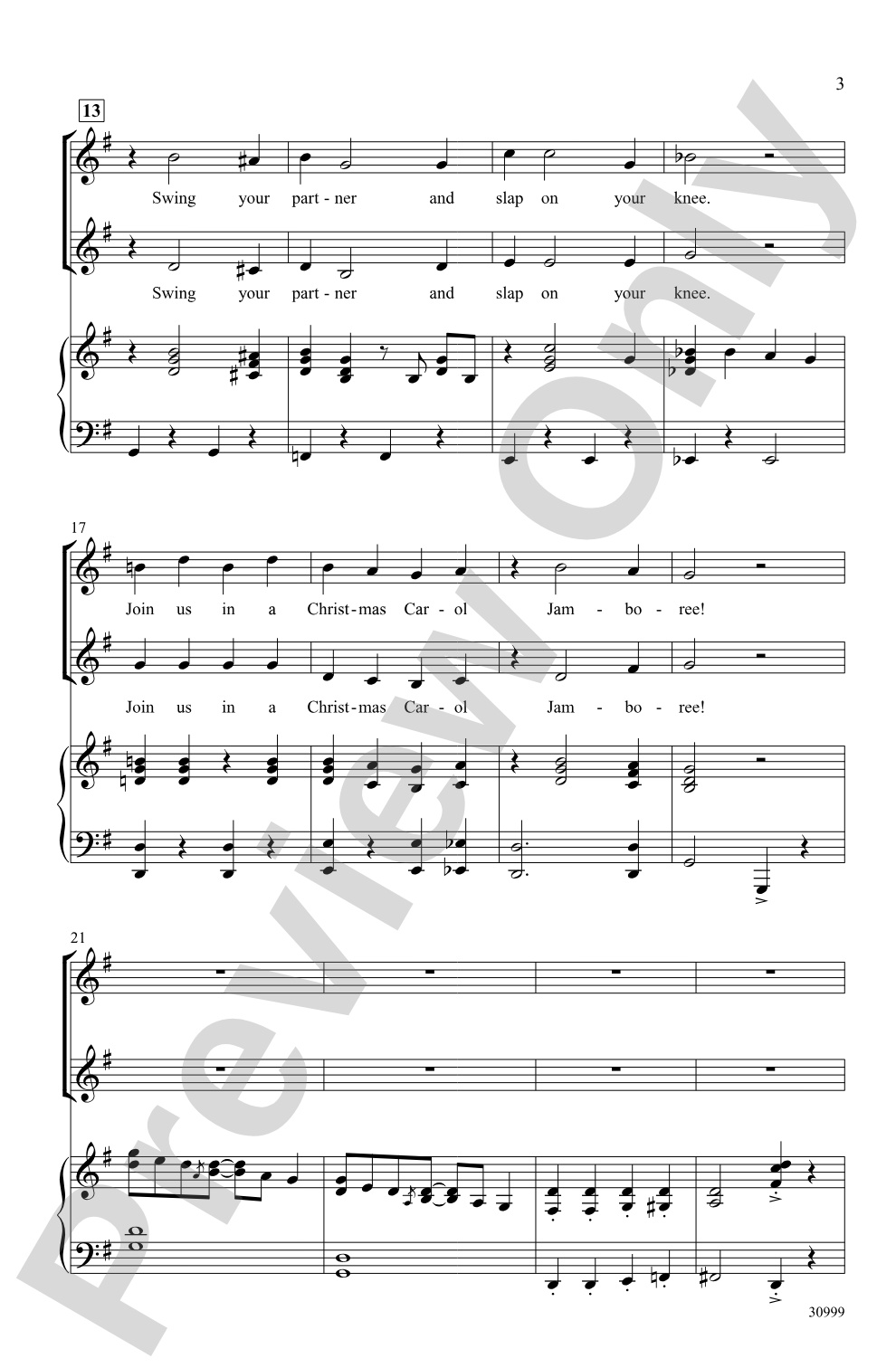 Christmas Carol Jamboree (A Holiday Hoedown): 2-Part Choral Octavo