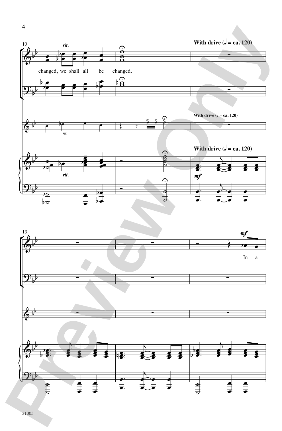 For the Trumpet Shall Sound: SATB Choral Octavo