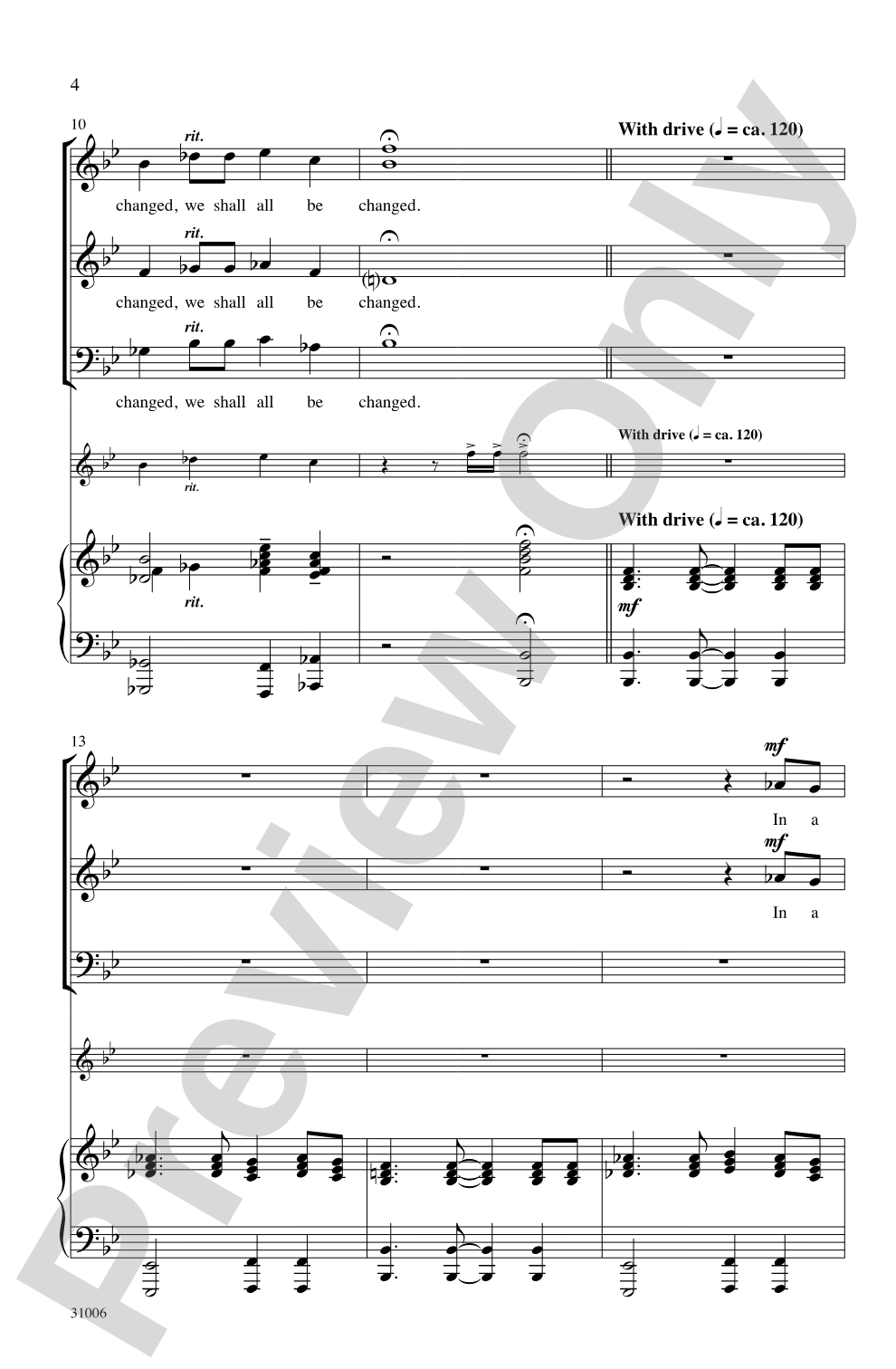 For the Trumpet Shall Sound: 3-Part Mixed Choral Octavo