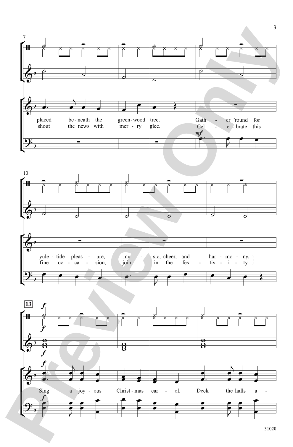 Ring the Bells on Christmas Day: SATB Choral Octavo