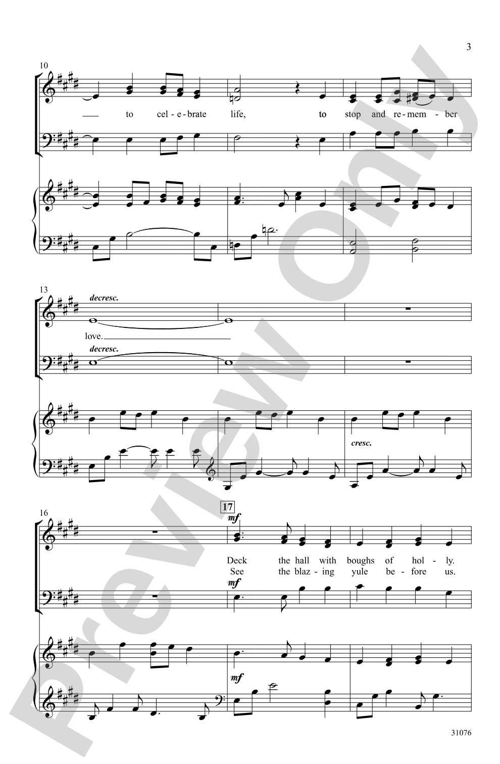 'Tis the Season: 3-Part Mixed Choral Octavo
